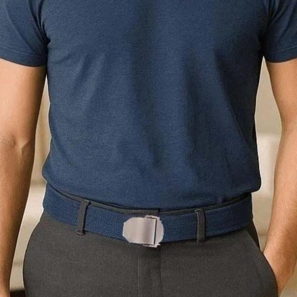 Zinc Zinc Alloy Canvas Waistband Solid Color Sturdy Cloth Belt Fashion Men Weaving Belt  Gifts