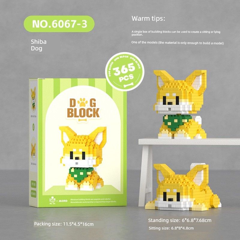 

Food Burger Fries Puzzle Toy Decoration Doll 6067-3 Shiba Dog