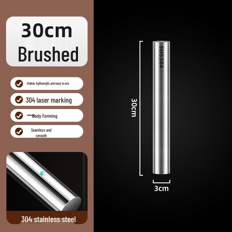 316 Stainless Steel Food Grade Rolling Pin - Household Baking Tool