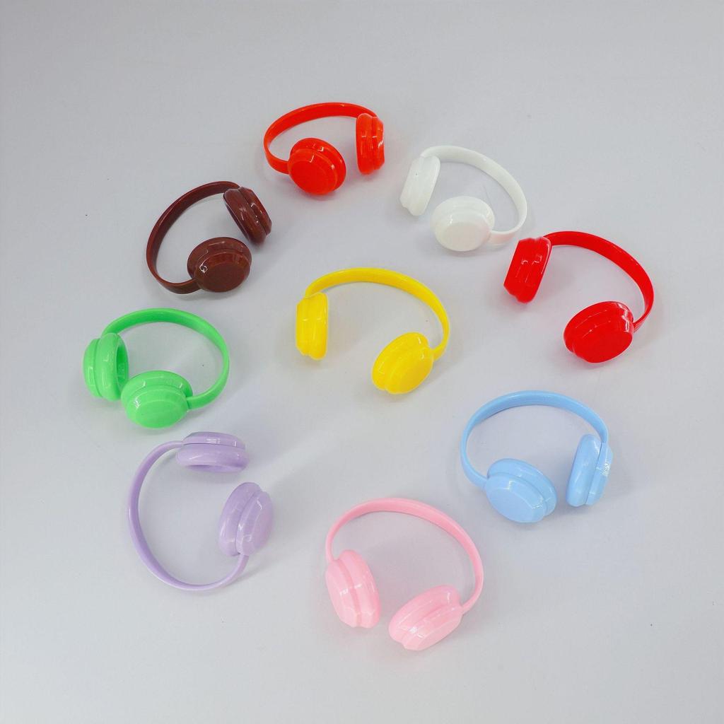 Labubu Macaron Headset Figurine Earphone Accessories & Dress-Up Photo Props