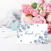 AnyDesign 36 Pack Blue Floral Thank You Cards Bulk Forget-Me-Not Myosotis Sylvatica Flower Greeting Cards with Envelope Sticker Thank You Note Cards