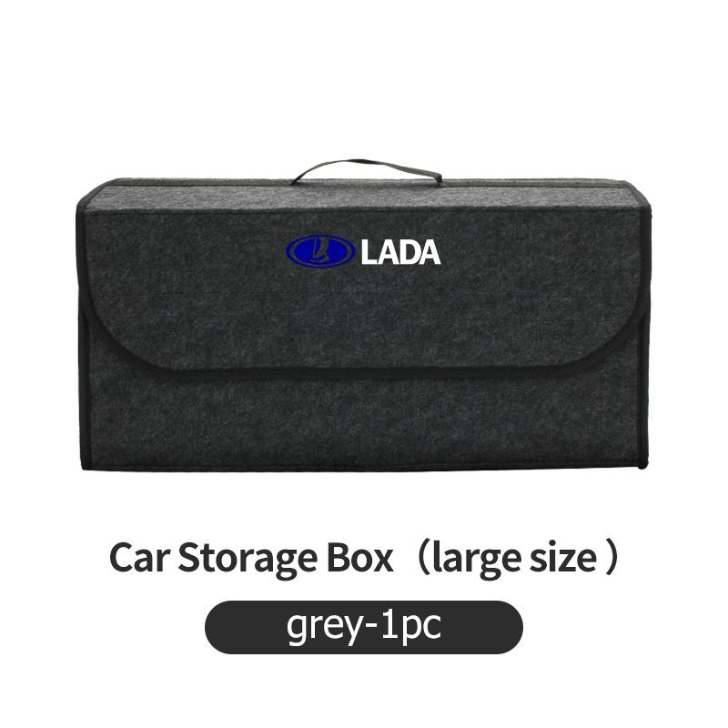 Car Trunk Organizer Felt Foldable Portable Storage Container For Lada Niva Vesta 4X4 Samara Kalina Largus Priora Granta