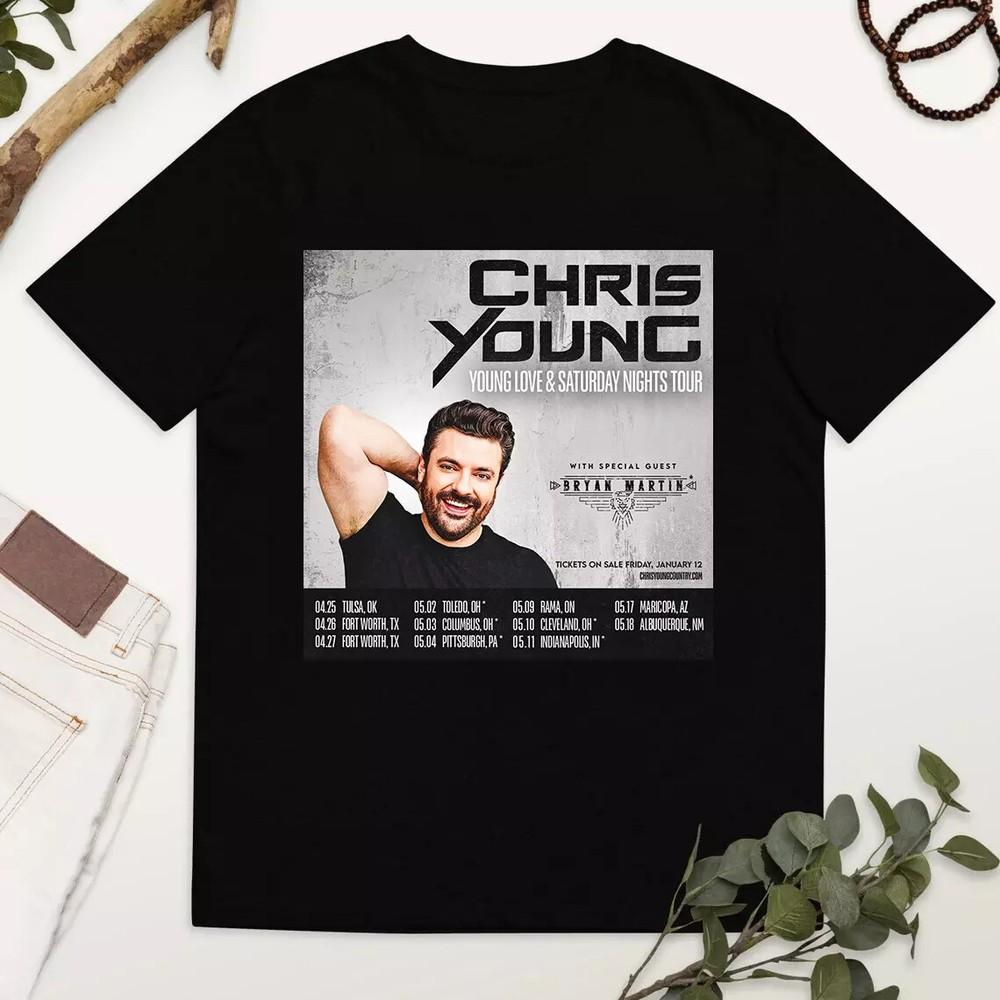 HOT Chris Young Young Love And Saturday Nights Tour Unisex T-shirt S-5XL Unisex T-Shirt S