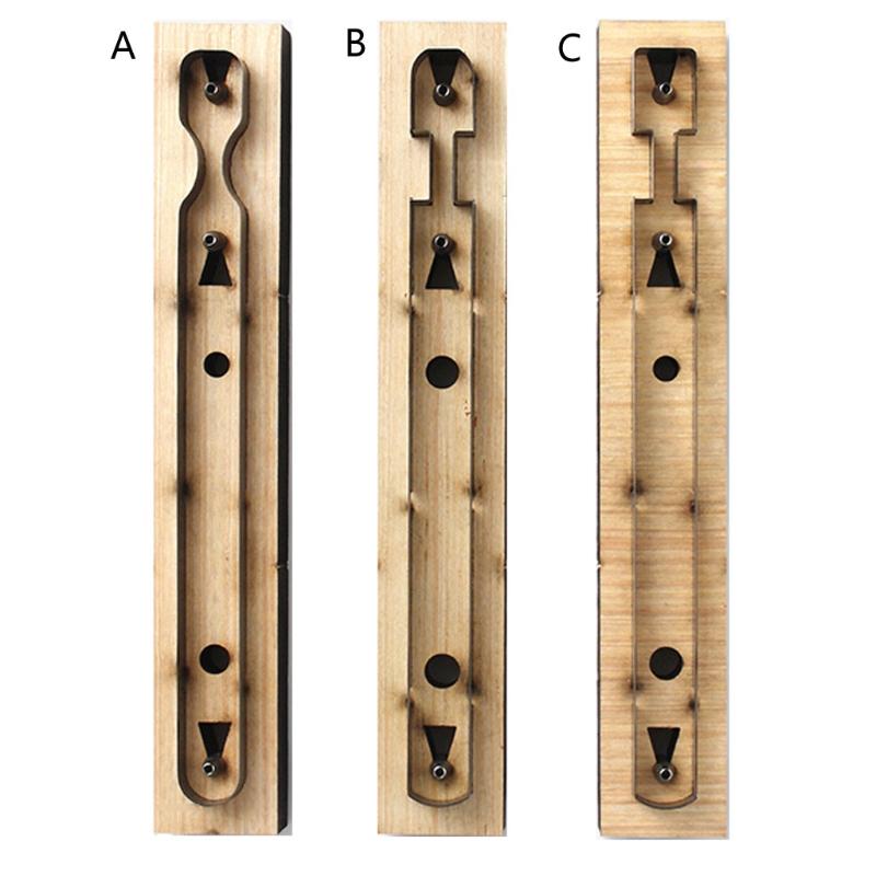 Keychain Strip Leather Tag Leather Template Wooden Punching Die Cutting Mold Teardrop Keychain Holder Leather Mold Craft