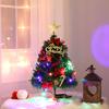 Christmas Tree Light Strings Ribbon Bows Glowing Decorative Lamp Ornament Xmas Home Party Decoration Gift