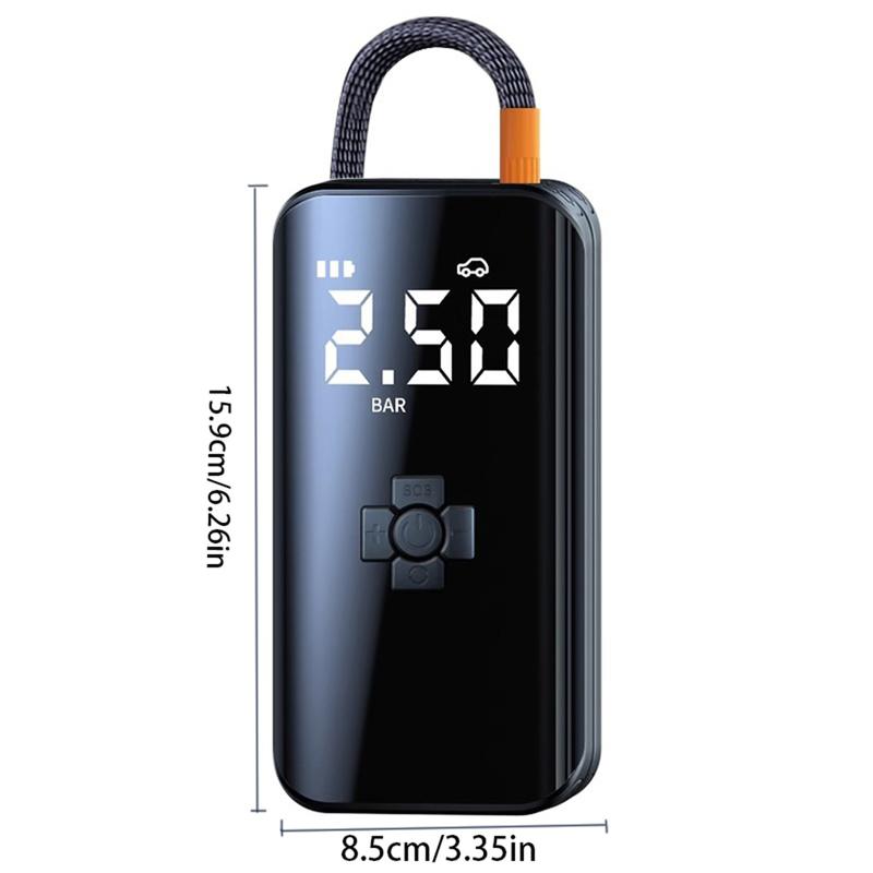 New Wireless Portable Air Compressor Universal Electric Tire Pump with Pressure Sensor for Car Motorcycle Basketball Inflatable