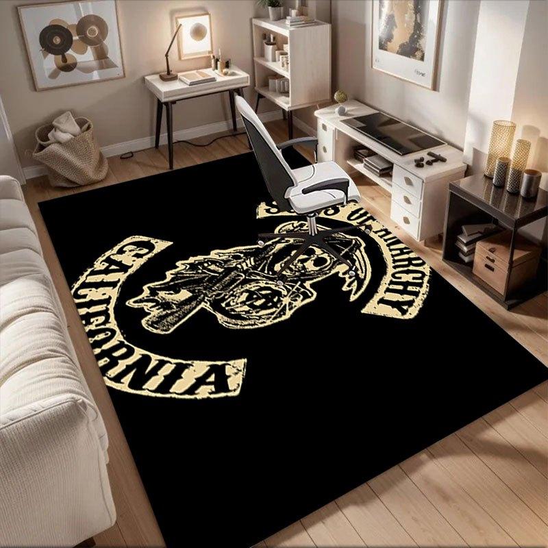 

Sons of Anarchy Motorcycle Club California HoodieOffice Mat Perfect for Home Decor Office Desk Chair Rugs Chair Carpet for office Polyester 60cm by 90cm