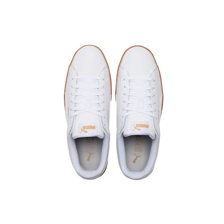 Puma Vikky Platform Anti-Friction Durable Lightweight Low-Top Sneakers Women Sneakers White 384643-03