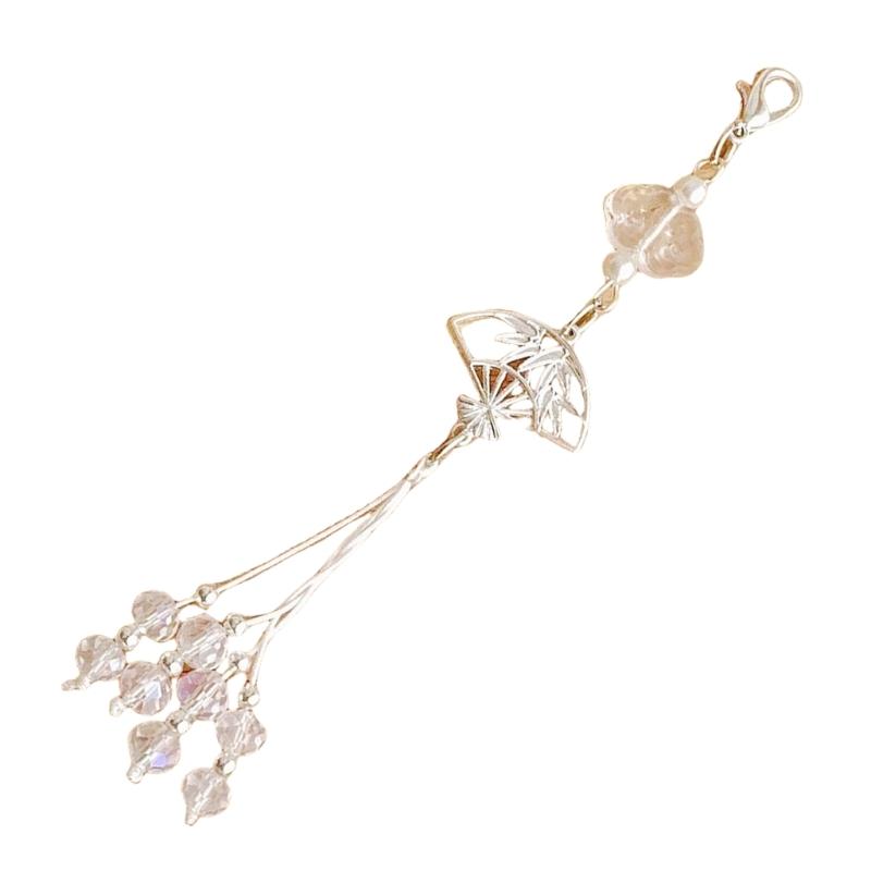 

Exquisite Lucky Shell Pendant Bag Charm Sophisticated Shell Pendant Bag and Mobile Charm Sturdy Fan Phone Hangings 1 серебряный/белый