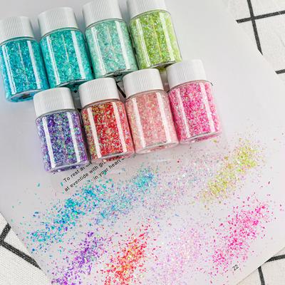 Συμφωνία Ακανόνιστα Πούλιες Μπουκαλάκι 20ml DIY Εποξειδική Άμμος Κινούμενη Μακιγιάζ Ματιών Τέχνη Νυχιών Κοσμήματα Γκλίτερ Πούλιες