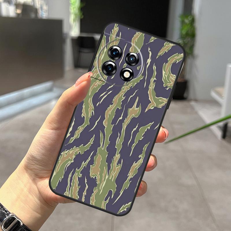 

Humor Tiger Stripe Camo Army Case For OnePlus Nord N20 N30 CE 5 3 4 Lite OnePlus 15 13 12 11 10 Pro 10T 13T 13R 15R Cover OnePlus Nord CE 3
