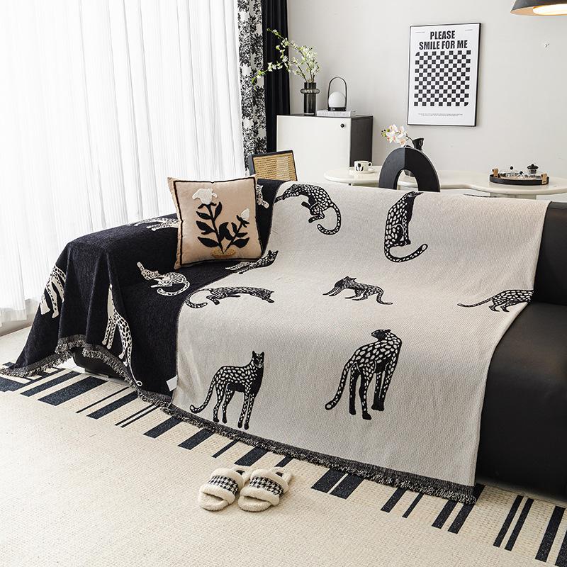 Chenille Sofa Cover for All Seasons, Cushion Non-slip Cover Blanket, Light Luxury Sofa Cover Cloth, High-end All-inclusive Universal Set