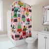 TU Shower Curtain Botanical Floral Pattern Waterproof Fabric Bathroom Decor Vintage Rustic Farmhouse Style Home Decor