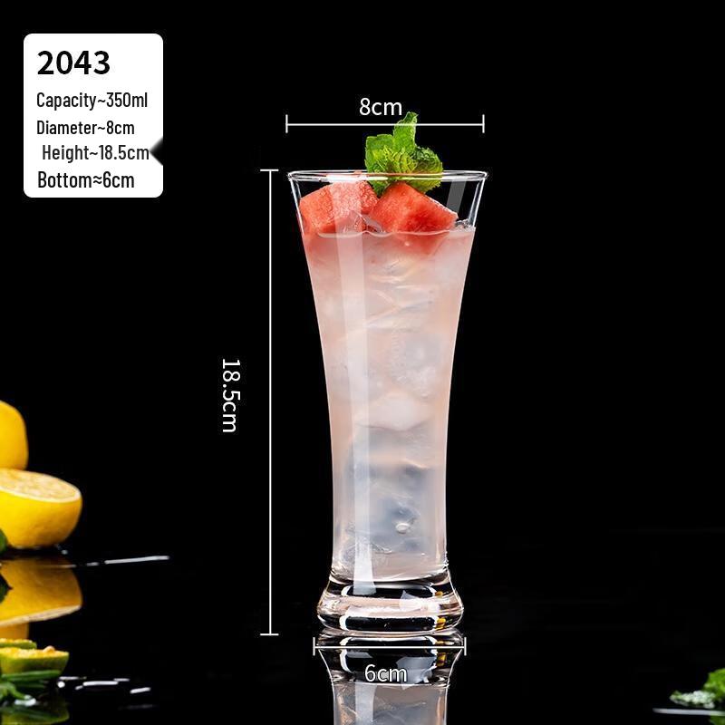 HANDUNYOU 350ml Reinforced Glass Beverage Cup