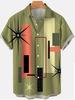 New Fashion Spring and Summer Leisure Gradual Change Color Printed Hawaiian Shirt Men's Vacation Seaside Trade Manufacturers