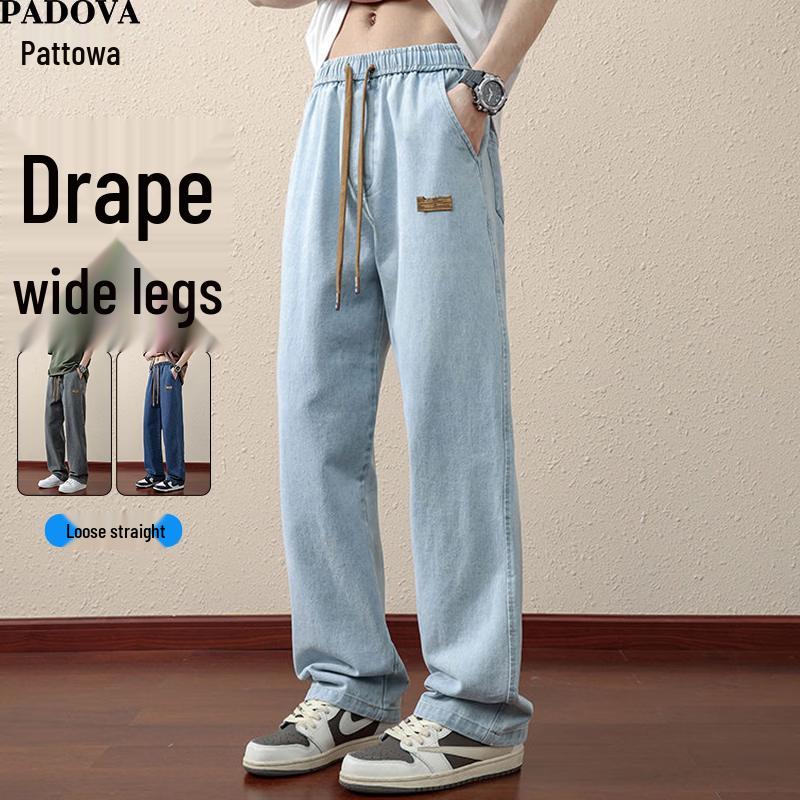 Patova Men s Loose Straight-Leg Denim Pants L