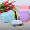 Home Office Garden Decor Nursery Pot Small Pots 5PCS/7PCS  Plastic Square Flower Planter Pots Tray