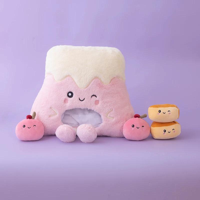 

A Bag of Mini Food Snack Pudding Plush Pillow Cartoon Fruit Candy Dolls Stuffed Toys Sofa Cushion Christmas Birthday Gift 40cm