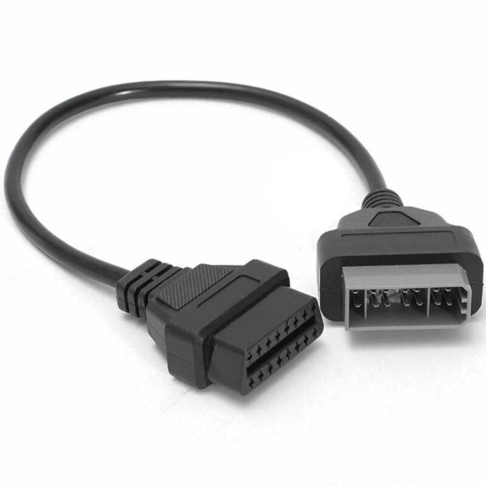14 PIN OBD to OBD2 16 PIN Car Code Reader Diagnostic Adapter Connector Cable