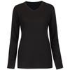 Shop   Women SofT V Neck Inner Long sleeVe T shirT Dai Wsh 1111 Grey