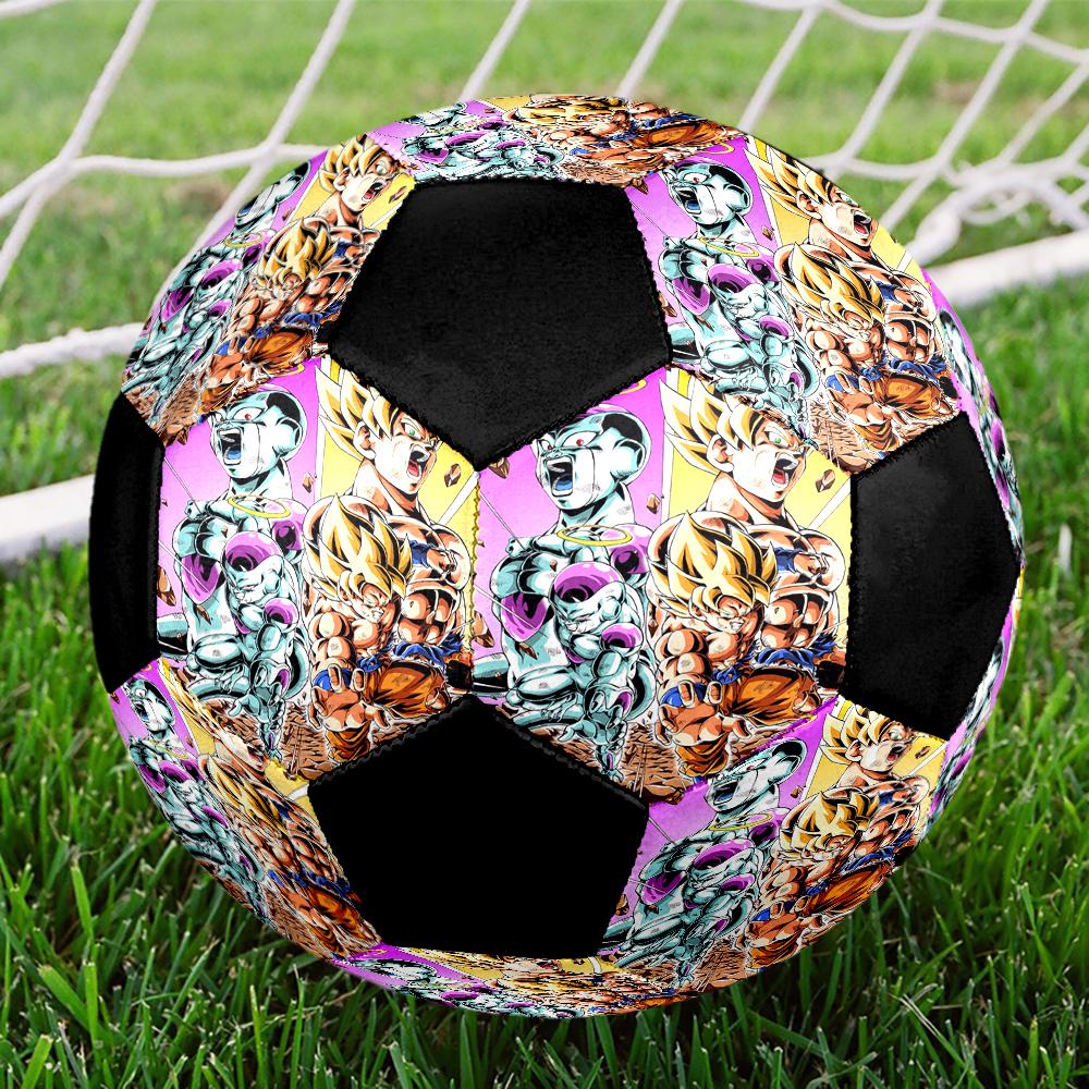 Dragon Ball Indoor Soccer Ball Colorful Machine Stitched PVC Size 5 Team Training Competition Ready Durable High-Bounce Cool Sports Gift