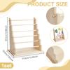 1set 6 Layers Wood Bracelet Organizer Display Riser Stands Moccasin 19.9x31.6x35.5cm