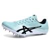 Scarpe per atletica leggera da uomo e da donna a tre colori scarpe da allenamento complete chiodi per studenti chiodi per sprint salto in estensione salto in lungo