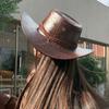 Wide Brim Cowgirl Jazz Hat Ethnic Style Visor Cap Vintage Knight Hat  Girls