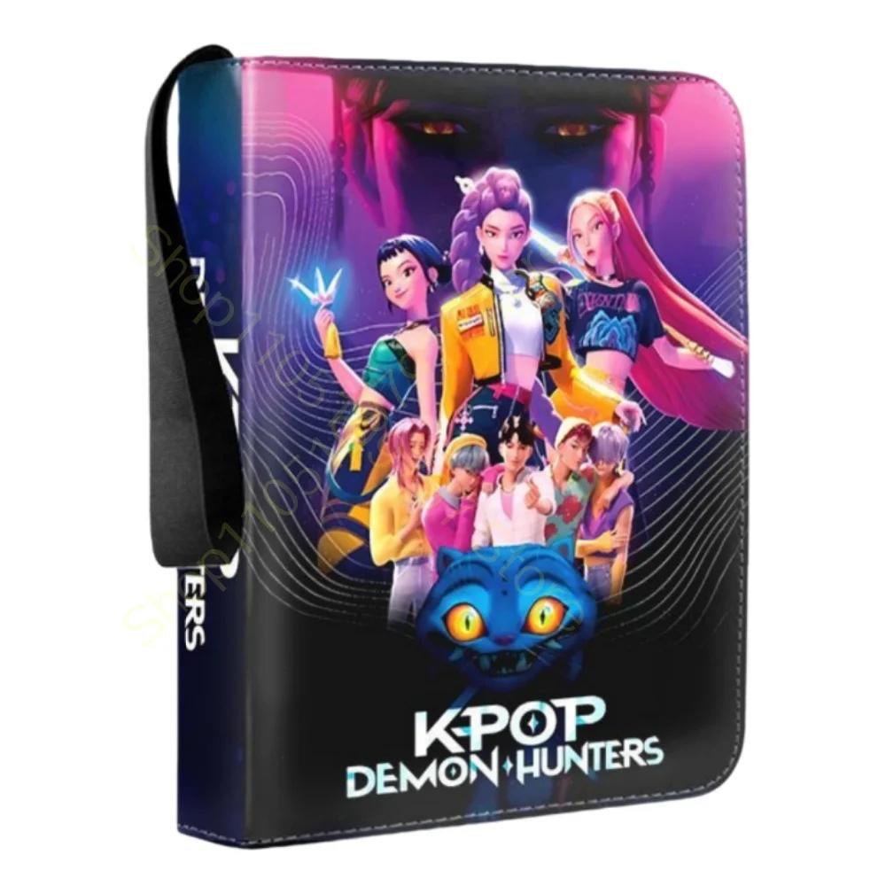 Kpop Demon Hunters Holder Binder Anime Card Protector Albums Collections Folder Rumi Mira 400Pcs Card Hold Book Kids Toys Gifts