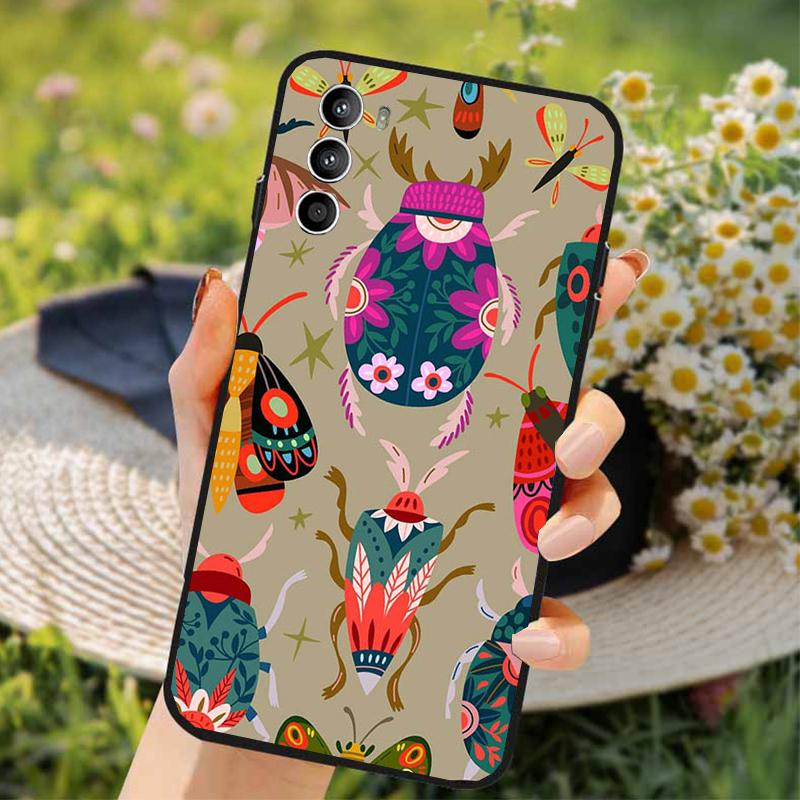 

Phone Case For Moto G85 G55 G05 G14 G75 G31 G50 G52 G60 G13 G32 G84 G54 G53 G72 G24 Power Insects Bugs Moto G13