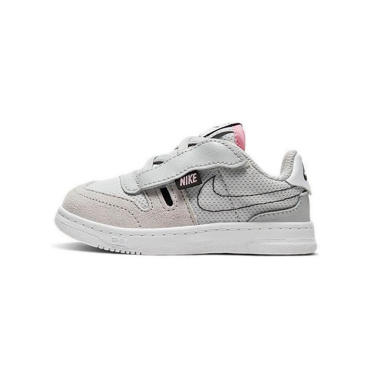 

Nike Squash Type TD Abrasion Resistant Low top Toddler Shoes Gray Pink Infant And Toddler CJ4121-002 27