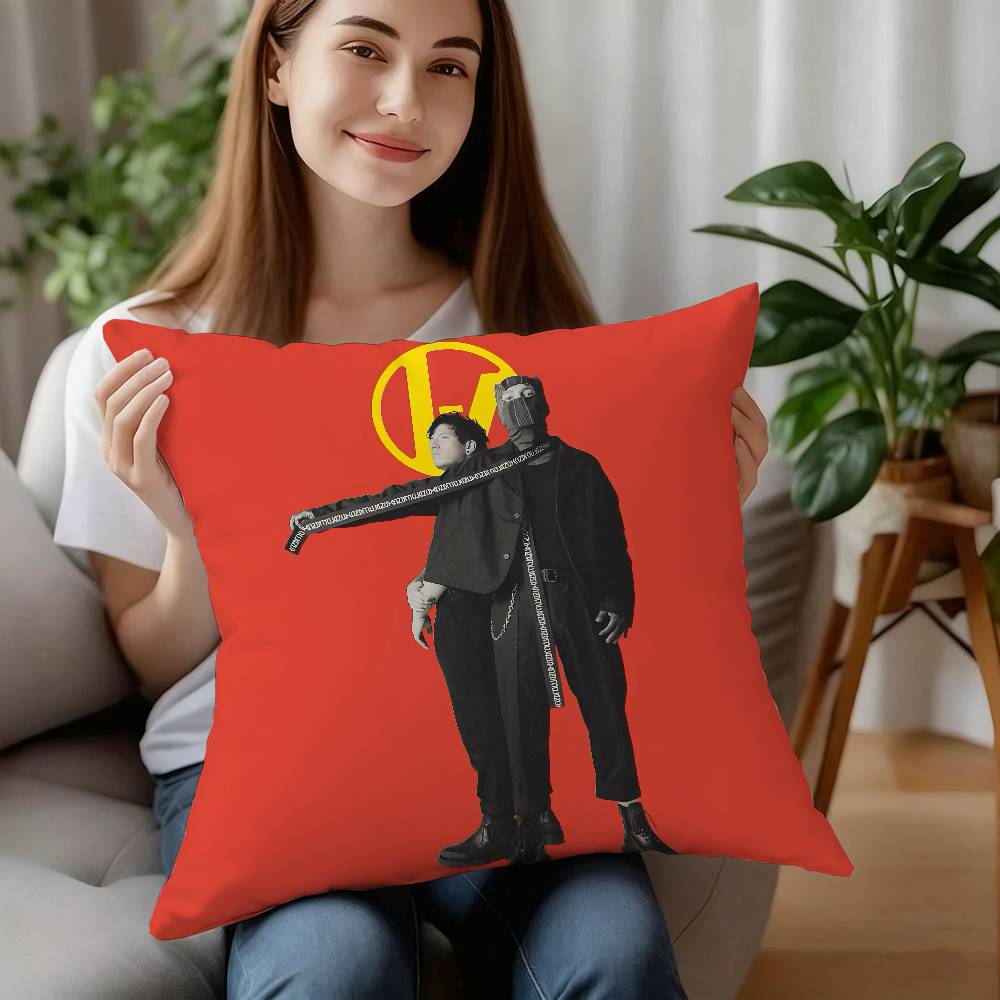 

ГАРЯЧИЙ-Т-Двадцять Один Пілот Подушка Чохол Плюшева Тканина М яка Наволочка Двосторонній Друк Чохол для Подушки на Диван Кидок 16x16Inch