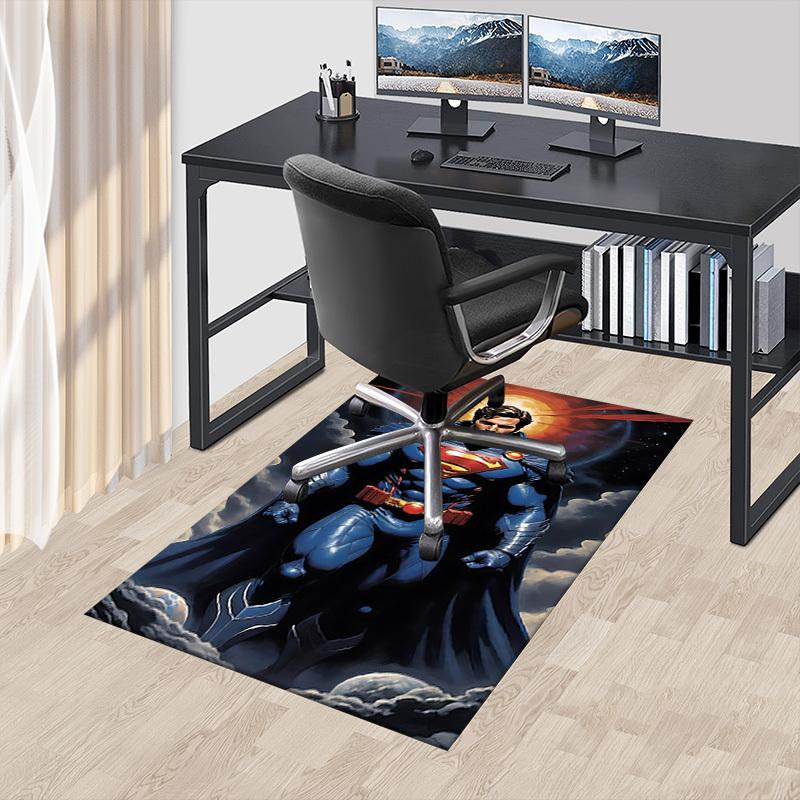 1pc Superman Space Carpet, for Home & Office Decor, Desk Chair Carpet, Festive Gift,Conference Room CarpetL1275