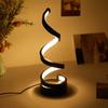 1Pcs Hot Sales Table Room,Modern Spiral Dimmable LED Table Lamp, Small Bedside Lamps, Nightstand Lamp for Bedroom Office Home