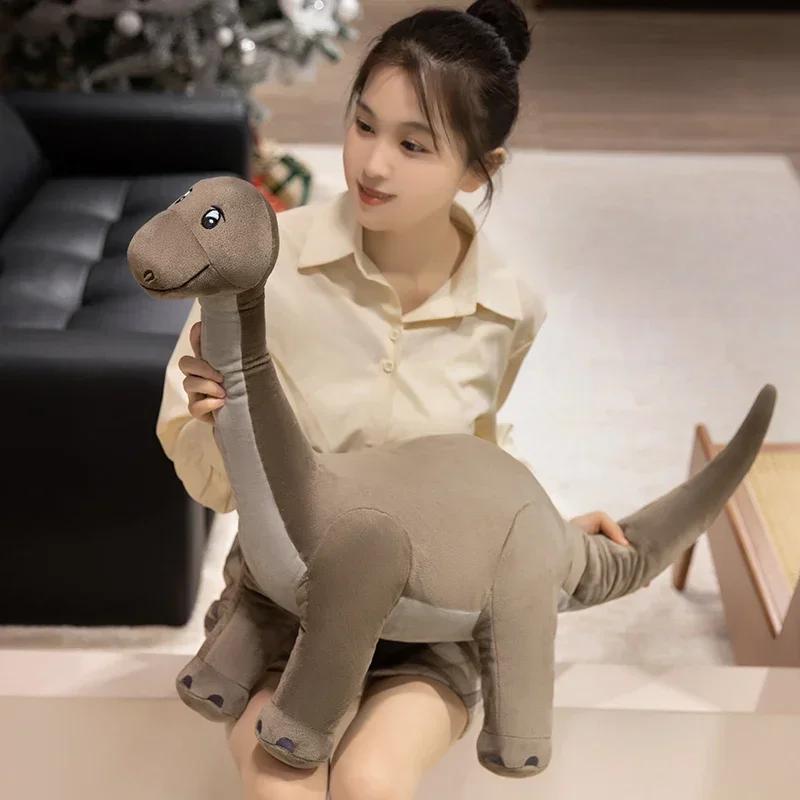 Simulation Dinosaur Plush Toy Stuffed Animal Triceratopstyrannosaurus Rexbrontosaurus Sword Dragon Soft Doll Children'S Gift