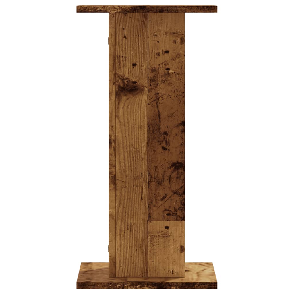 Speaker Stands (2 Pcs) Vintage Wood Look 30 X 30 X 60 Cm