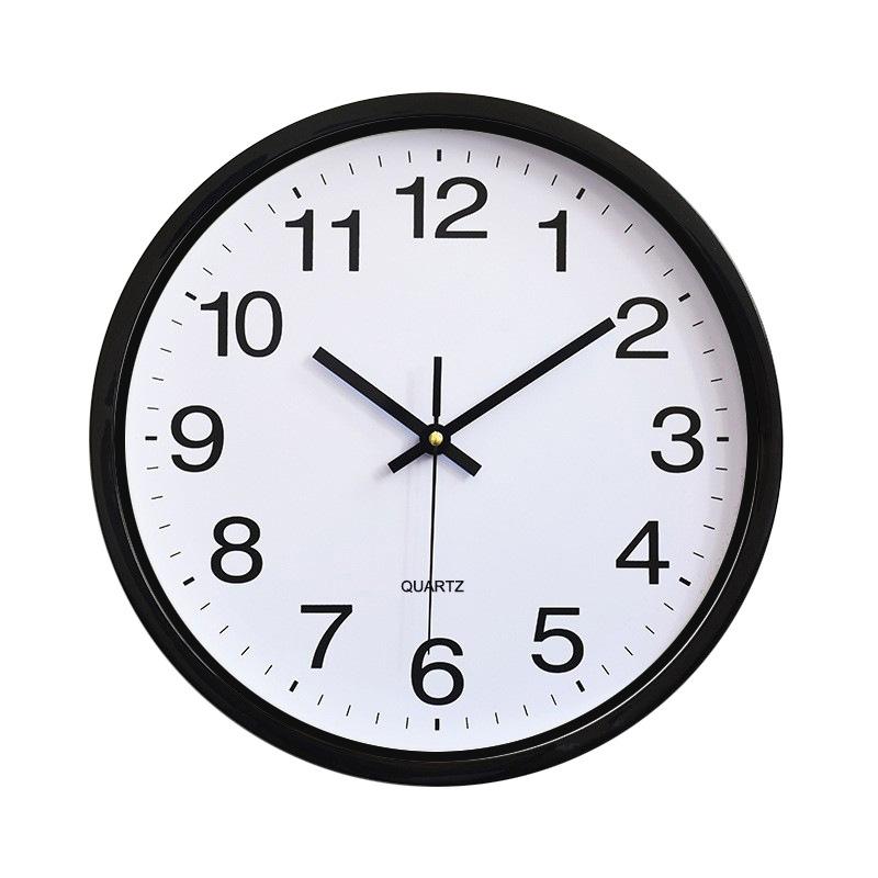 Plastic Wall Clock Quartz Clock Bedroom Living Room Wall Clock Simple Clock 30CM