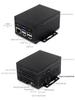 Industrial-Grade Metal Raspberry Pi 5 Case for Official Heat Sink, PCIe, PoE, and Modules