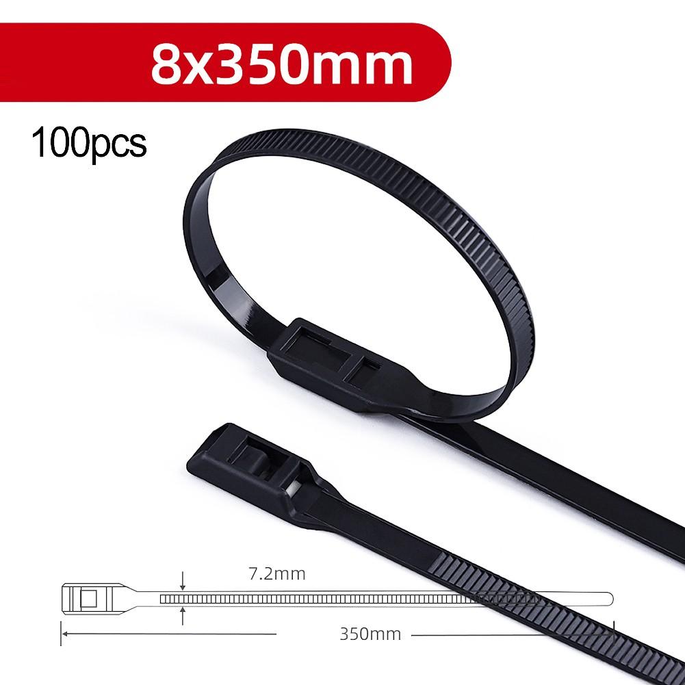 Maximum Tensile Strength 200 Lbs Nylon Cable Ties Self-locking Ties