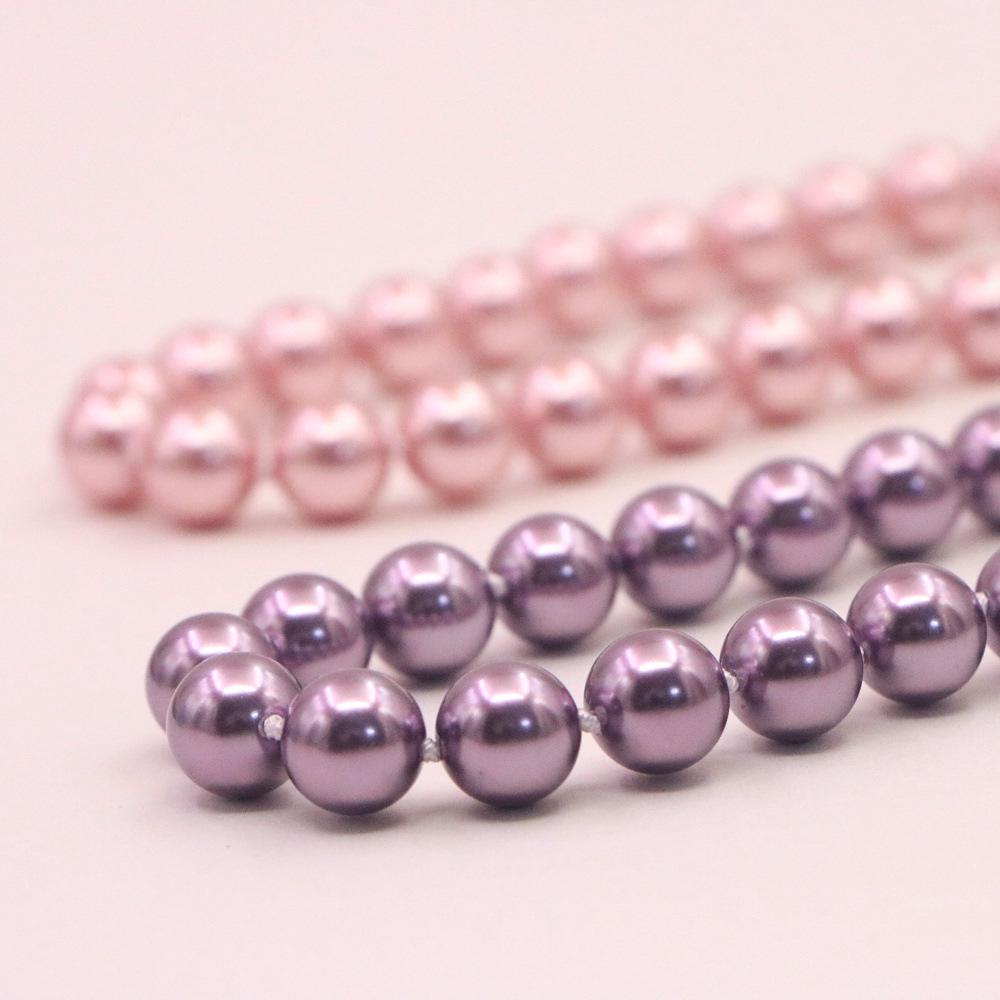Elegant Tahitian Purple Pearl Necklace – Perfectly Round, High-Luster, Versatile Jewelry Gift for Women
