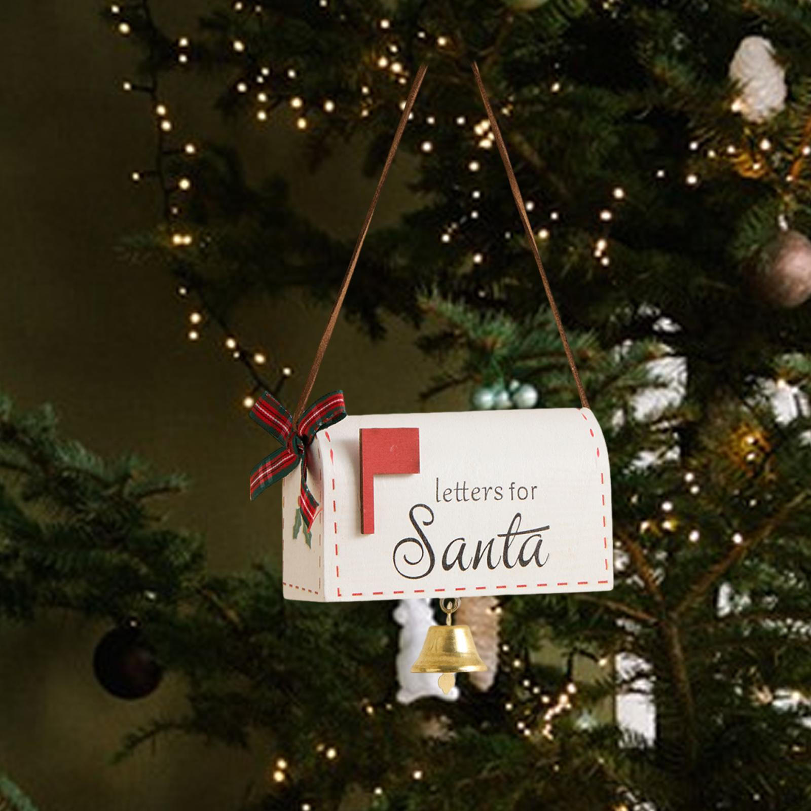 

Почтовый ящик Рождественская елочная игрушка Письма Санте Рождественский почтовый ящик для фестиваля белый