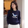 Basic House Women's Crew Neck Knit Sweater