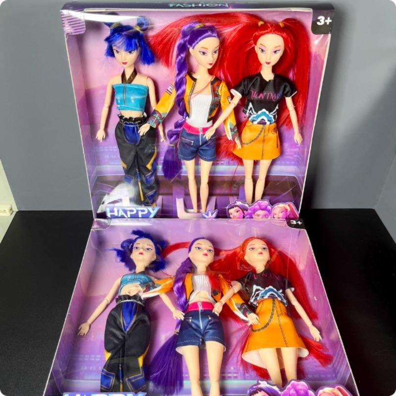 NEW Anime 30CM K-Pop Demon Hunters Doll Vinyl Toy Rumi Mira zoi Character vinyl mask figurine Birthday Gift Fan Club Gifts