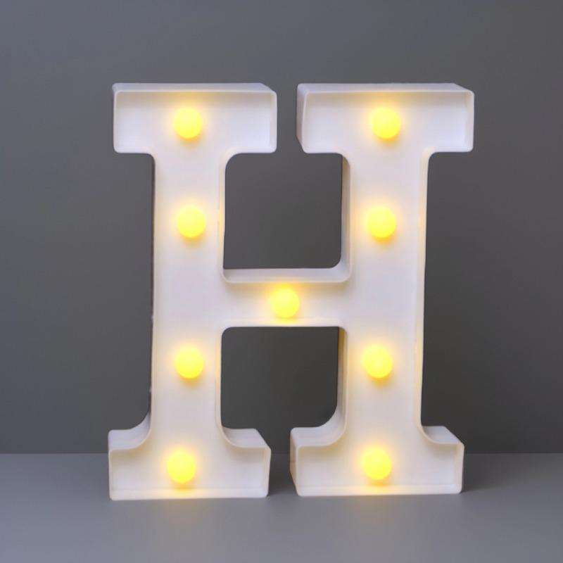 22cm LED Letter & Number Lights for Events - Perfect for Birthdays & Proposals.