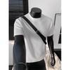 Men's Crew Neck Waffle Knit Short Sleeve T-shirt Casual Loose Textured Summer Tops