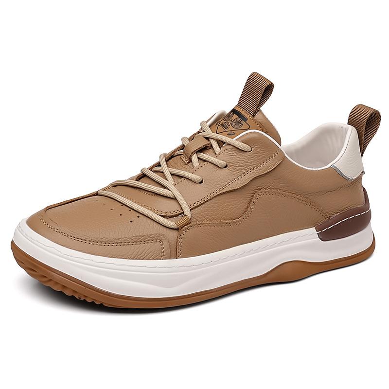 Erste Schicht Rindsleder Sommer neue Herren Freizeitschuhe Leder atmungsaktiv Herren Lederschuhe Sport Clown Schuhe Herrenschuhe