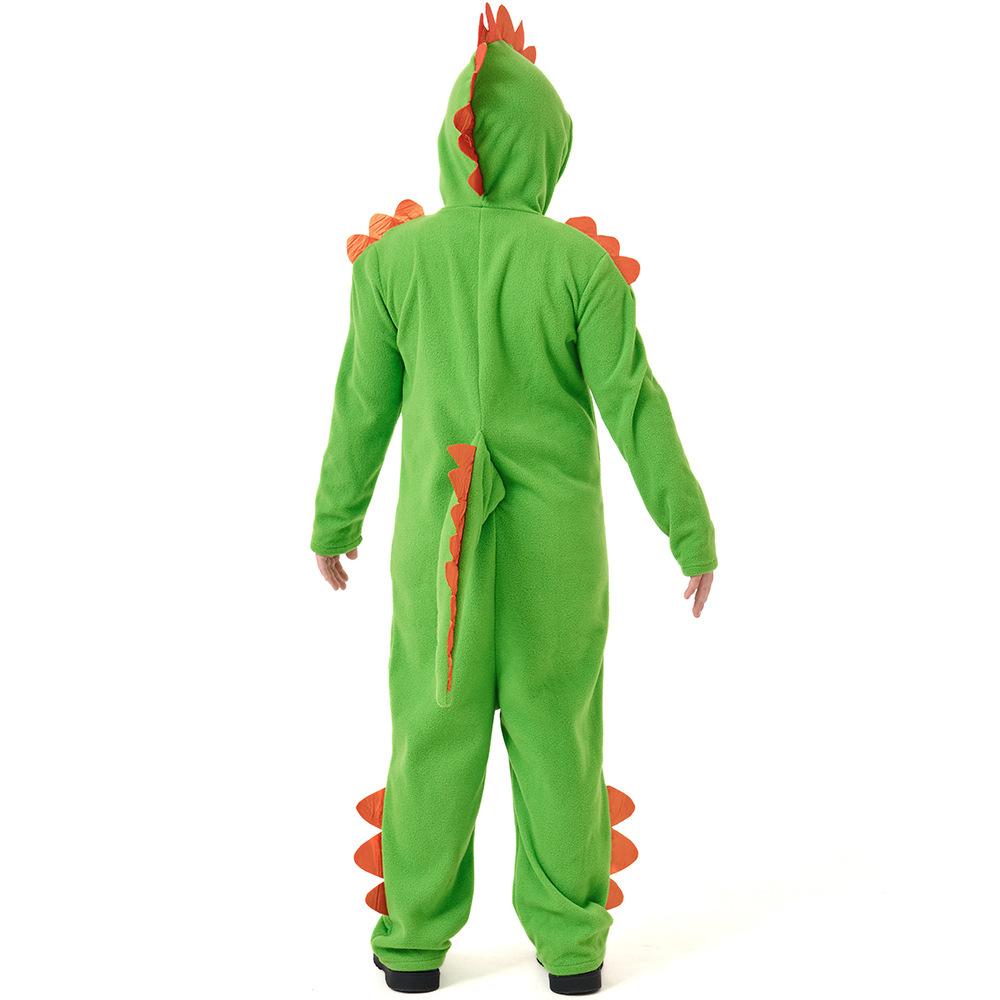 Kids Boys Girls Animals Dinosaur Hooded Jumpsuit Halloween Role Play Dress Up Cosplay Costume