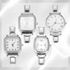 1PCS DIY Square Round Simple Watch Men Women's 9MM Width Italian Elastic Charm Stainless Watch Header Linker Bracelet Gifts