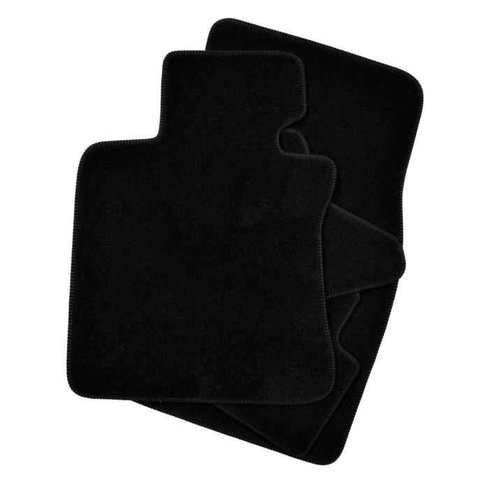 Tapis de sol - BMW - 6 E64 Cabrio - Noir - 4 pièces - Antidérapant et imperméable