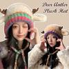 Deer Storage Hat - Festive Festival Antler Hat & Handbag, Windproof Foldable